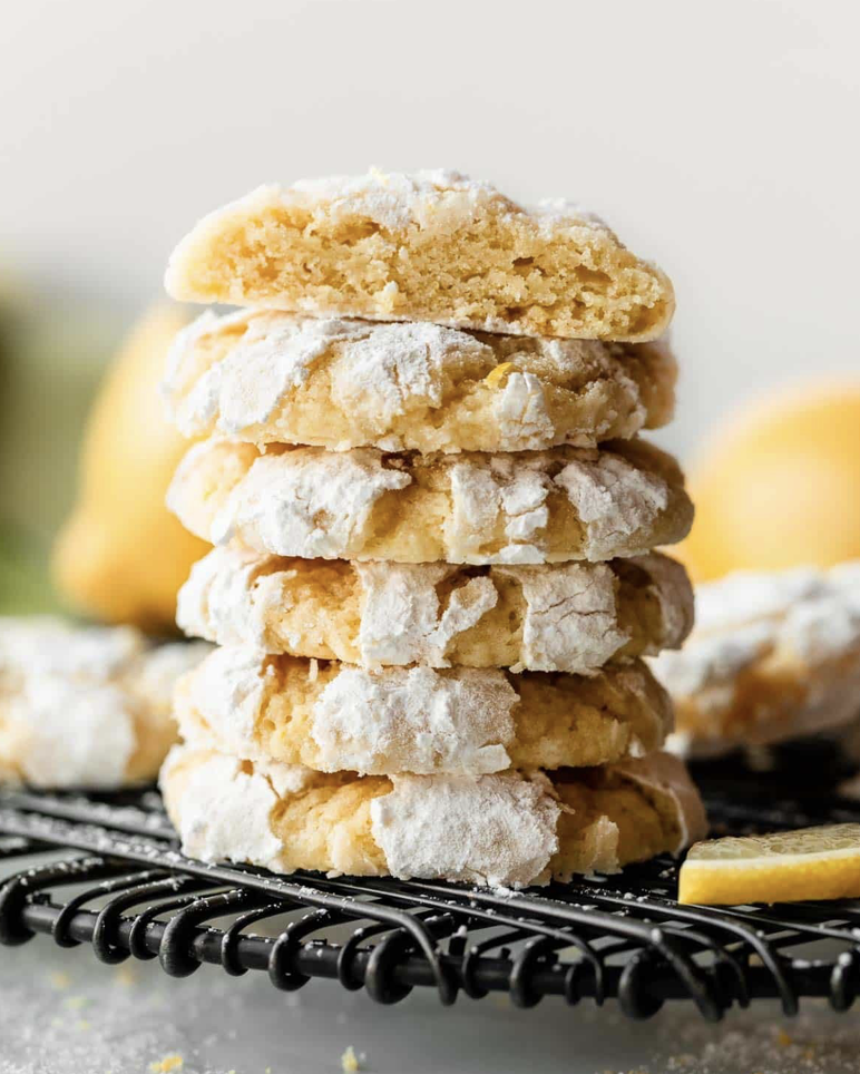 Homemade lemon cookies wrapped as a thoughtful birthday gift