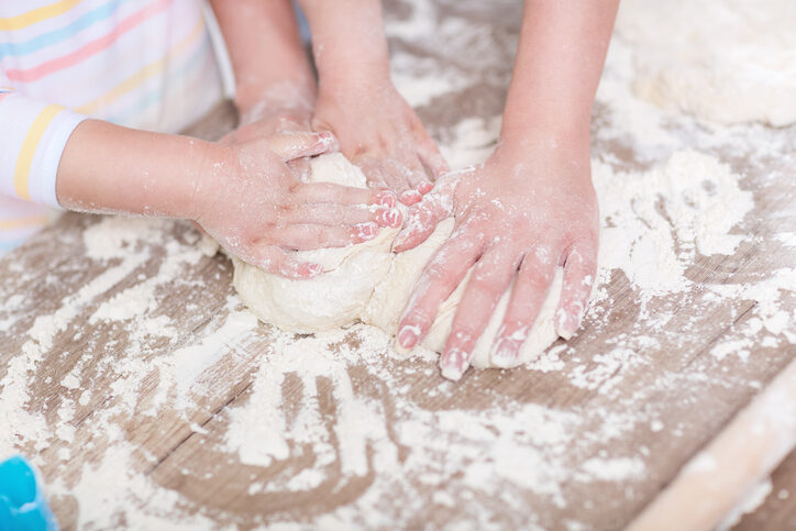 Baking lemon cookies together as a meaningful gesture